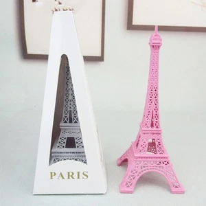 Exquisite Pink Eiffel Tower Sculpture Stylish Decoration for Office and Home - Afbeelding 1 van 12