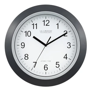 WT-3129B 12 Zoll Atom Analog Wanduhr, 1er Pack, schwarz - Bild 1 von 8