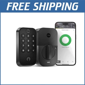 Smart Keyless Entry Deadbolt with Wi-Fi Connectivity & Voice Assistant Support - Picture 1 of 8