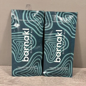 2 Brand New Barnakl Ceiling Fan Filters Coconut Shell Carbon 3 Filters Per Pack - Picture 1 of 2