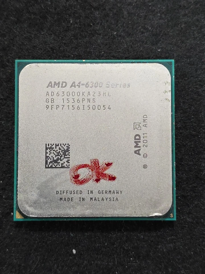 Cpu AMD A4-6300 Series AD63000KA23HL @ 3.7GHz Socket FM2  - Immagine 1 di 1