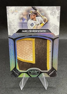 Jake Cronenworth Prodigious Patches Relic /10 - 2025 Topps Tier One #PPR-JC - Image 1 of 3