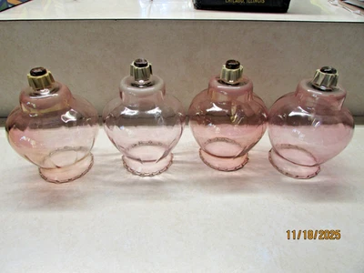 НАБОР ИЗ 4 винтажных розовых подсвечников HOMCO Celeste Votive Cups - Изображение 1 из 3