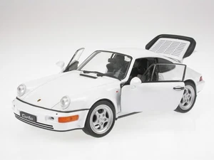Porsche 911 964 Turbo white diecast model car Welly 1/24 - Picture 1 of 6