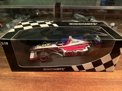 Minichamps 1/18 Scale diecast 180 990022 BAR 01 J Villeneuve ‘Split’ Livery BNIB - Image 1 of 4
