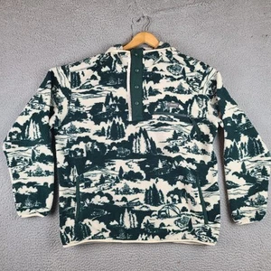 Columbia Fleece Men’s XL Green 1/2 Snap Pullover Helvetia Winter Pass Hooded - Picture 1 of 7