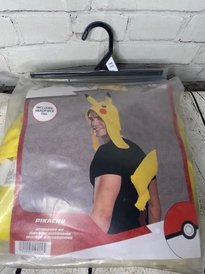 Kit de accesorios de disfraz de Pokemon Pikachu tocado cola adulto talla única disfraces nuevo Foto 1 de 2