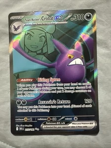 Team Rocket's Crobat ex Ultra Rare SV10: Destined Rivals 217/182 NM - Picture 1 of 3