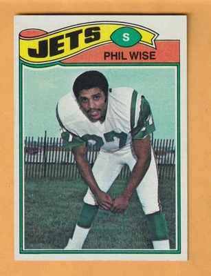 Phil Wise New York Jets 1977 Topps #377 Omaha Nebraska - Image 1 of 2