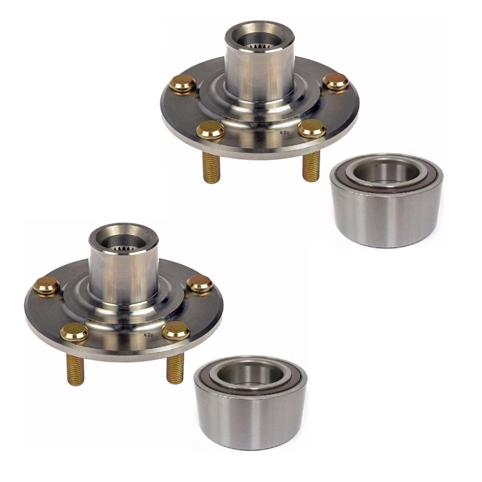 PAR DE CUBO E ROLAMENTO DE RODA DIANTEIRA FIT 2002-2004 HONDA CR-V (EX, ABS DE 4 RODAS) - Imagem 1 de 1