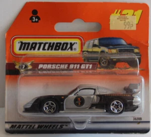 MATCHBOX SUPERFAST PORSCHE 911 GT1 1998 NUOVA scheda ionica - Foto 1 di 2