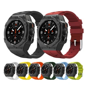 Aluminium Metal Case Silicone Strap For Samsung Galaxy Watch Ultra 47mm Band - Picture 1 of 26