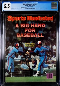 1981 Subscription Sports Illustrated Baseball Gary Carter Cover CGC 5.5 - Picture 1 of 2