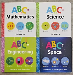 Lot of 4 Board Books - ABC’s of Engineering\Mathematics\Science\Space -Very Good - Bild 1 von 3