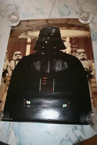 VINTAGE  WALT DISNEY WORLD Star Wars Darth VaderPOSTER - Picture 1 of 1