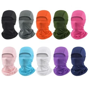 Cycling Helmet Full Face Cap Cycling Balaclava Face Cover Cooling Neck - Picture 1 of 22