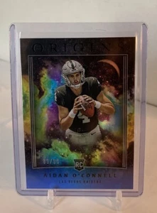2023 Panini Origins Aidan O'Connell Holo Blue  /99 RC Rookie  #138 Raiders - Picture 1 of 2