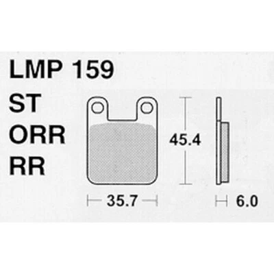 PASTIGLIE FRENI ATHENA TM 125 EN ENDURO 2T 2007-2007 Foto 1 de 4