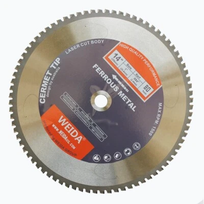3x Cold Cutting Saw Blade 355mm  14 inch  80T 25.4mm Dry Steel Ferrous Cermet - image 1 of 4
