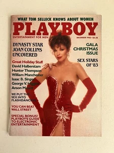 Playboy Magazine December 1983 Joan Collins No Shipping Label - Picture 1 of 3