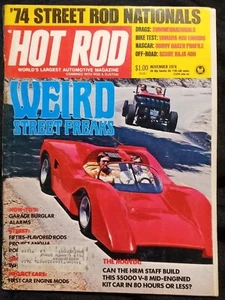 Vintage HOT ROD Magazine November 1974 Street Rods Cool Ads Tutorials - Picture 1 of 23