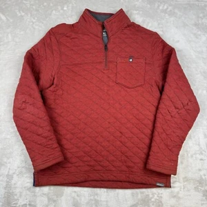 Eddie Bauer Herren Fortify Quilted Herren S rot Sweater Pullover 1/4 Zip - Bild 1 von 8