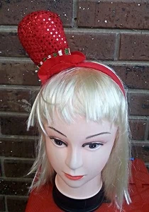 Xmas Christmas Santa Hat Headband - Picture 1 of 2