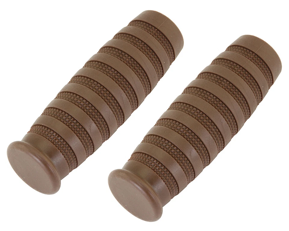 Vintage Ribbed Lowrider Beach Cruiser Bicycle Hand Grips Chopper Bike, 2 Colors. - Image 1 of 1