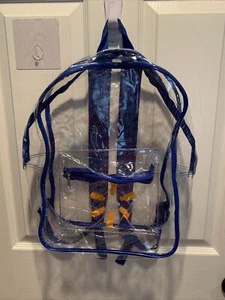 Walmart Spark Logo  Employee Uniform Clear Transparent Backpack Rare - Picture 1 of 4