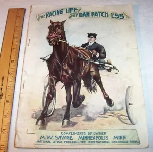 1912 RARO Racing Life of Dan Parche Famoso 1:55 Arnés Carrera de Caballos Caballos Granja - Imagen 1 de 12