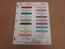 1958 Oldsmobile car exterior paint color chip chart sheet sample
