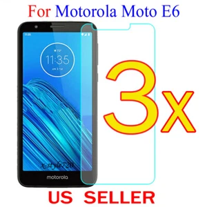 3x Pellicola Protettiva Schermo LCD Trasparente per Motorola Moto E6 - Foto 1 di 1