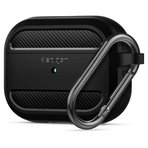 Do Apple AirPods Pro Case Spigen Rugged Armor Matowe Czarne Odporne na wstrząsy etui - Zdjęcie 1 z 10