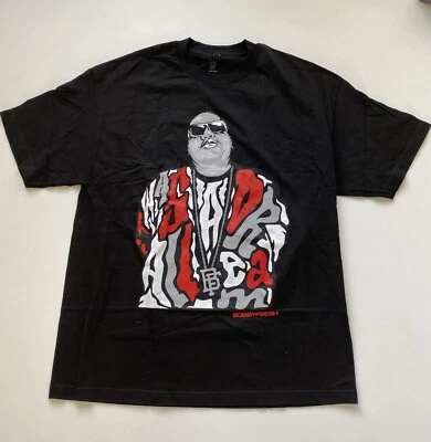 Bobby Fresh Biggie Smalls Notorious Black Red Art Short Sleeve T-Shirt Men’s XL - Image 1 of 4