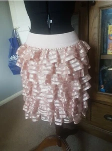 H&m Skirt Small Pink Ruffles Girly Pretty Summer Party s - Picture 1 of 3