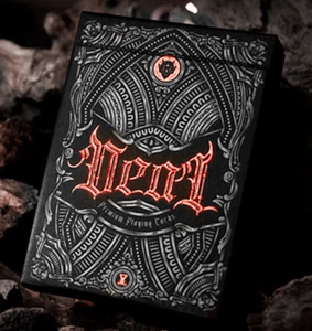 Deal with the Devil (Scarlet Red) UV Playing Cards by Darkside Playing Card Co - Picture 1 of 7