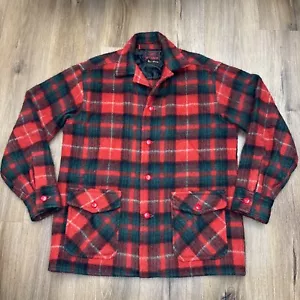 Chaqueta a Cuadros Vintage Años 50 Carss Mackinaw HOMBRE TALLA GRANDE 100% Lana Roja Negra Verde - Imagen 1 de 17