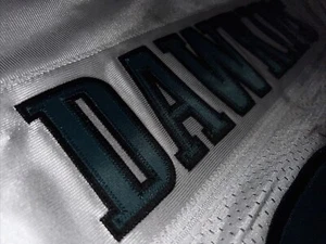 Mitchell Ness 🦅 Eagles 🦅 1996 Brian Weapon X Dawkins AUTHENTIC Stripes Jersey - Picture 1 of 16