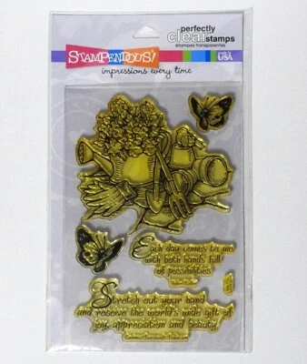 Stampendous Perfectly Clear Rubber Stamps Garden Beauty - Image 1 of 2