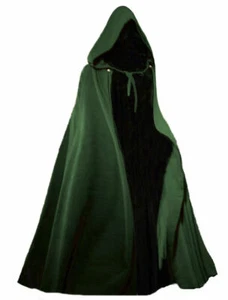 Gothic Mittelalter LARP Umhang Cape Langer Kapuzenumhang Kapuze Sinistra  - Bild 1 von 14
