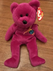 Rare TY Beanie Baby Millennium Bear (1999, Retired) With tag errors - Picture 1 of 6