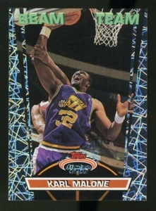 1992-93 Stadium Club Beam Team solo #17 Karl Malone Utah Jazz - Imagen 1 de 2