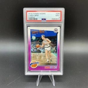 Aros Panini NBA 2019-20 - Larry Bird #289 púrpura - Boston Celtics Salón de la fama PSA 9 - Imagen 1 de 6