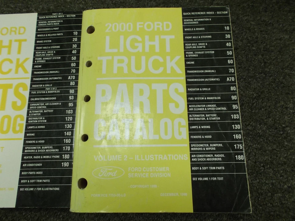 Camión Ford F150 F250 2000 F350 F450 F550 Super Duty catálogo de piezas manual ilustración Foto 1 de 1