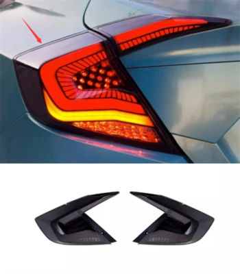 Luces de freno y luces traseras LED traseras de plástico ABS para Honda Civic 2016-2021 Foto 1 de 4