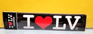 I HEART LOVE LAS VEGAS BUMPER STICKER DECAL NWT - U - Picture 1 of 1