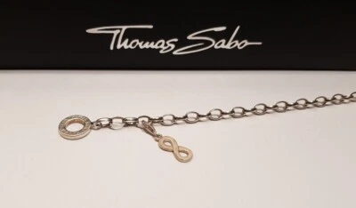 THOMAS SABO Charm Anhänger für Armband 925 Silber Unendlichkeit eternity endless - Bild 1 von 4