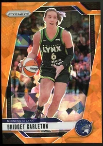 2024 Panini Prizm WNBA Bridget Carleton #138 Orange Ice Prizm Minnesota Lynx - Foto 1 di 2