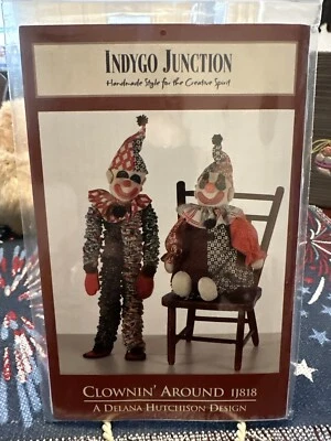 Indygo Junction Pattern IJ818 Clownin' Around Yo-Yo Clown Toys Uncut - Image 1 of 3