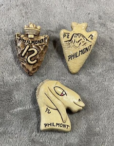 Vintage Boy Scout (3) Neckerchief Slide Philmont Scout Ranch BSA - Picture 1 of 3